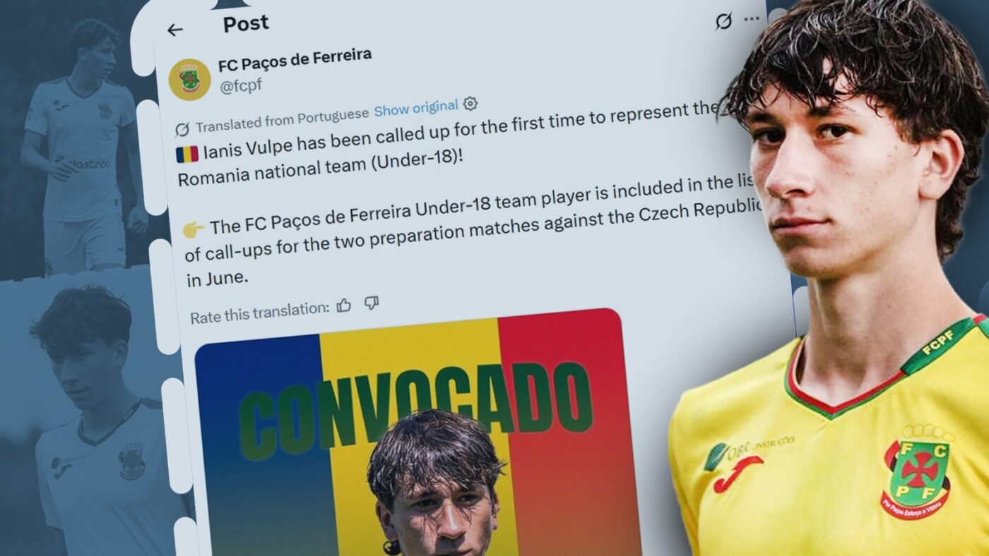 Ianis Vulpe, de la Pacos Ferreira, a crescut 26 cm în doi ani - sport