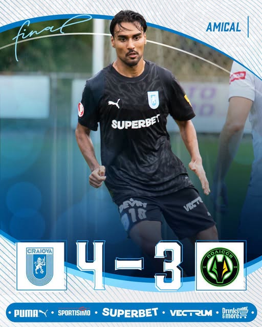 Universitatea Craiova a învins Polissya Zhytomyr cu 4-3 în amical